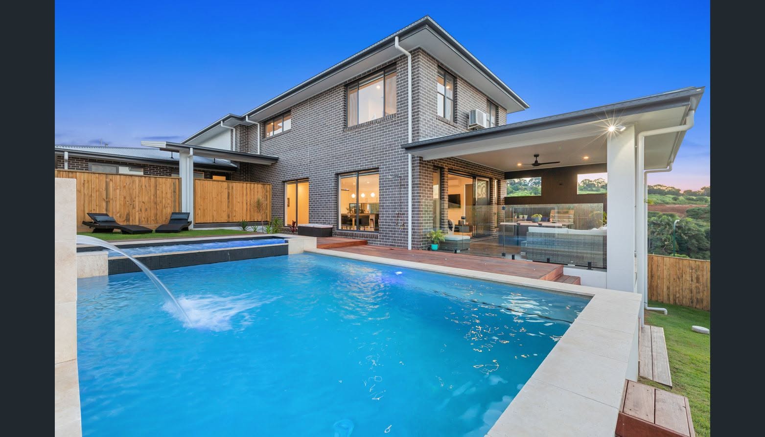 Two-storey brick home built by T. Whitney Bricklaying